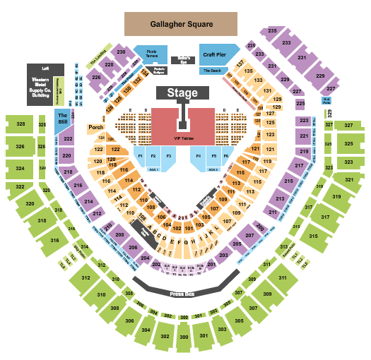 Petco Park P!nk Seating Chart